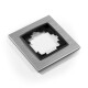 Rahmen McPower Flair 1-fach silbernes Aluminium