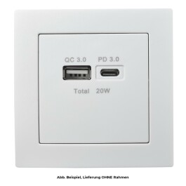 USB-Ladedose McPower Flair 2-fach 3,4A weiß