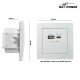 USB-Ladedose McPower Flair 2-fach 3,4A weiß
