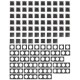 Schalter und Steckdosen Set McPower Flair Megaset 100-teilig anthrazit