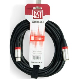 Hochwertiges Audiokabel BST SOUND-XLRM-XLRF-10 10m XLR...
