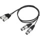 Hochwertiges Verbindungskabel BST XLRM-XLRF-1.5X2 1m 2x XLR Stecker u. Buchse