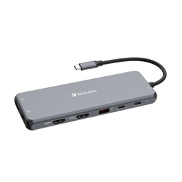 USB-C Pro 8-Port Multiport-Hub CMH-13 Verbatim USB 3.1-C Kabel