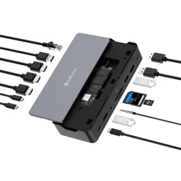 Docking-Station USB-C Pro CDS-15S Verbatim 15-Port DP RJ45 Audio SD