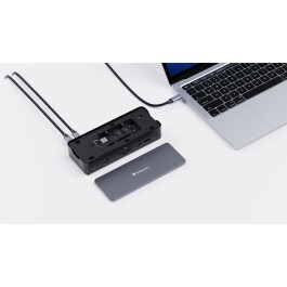 Docking-Station USB-C Pro CDS-15S Verbatim 15-Port DP RJ45 Audio SD