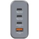 Ladeadapter Verbatim Universal,GNC-140 GaN 140W,grau,1x USB-A QC 3x USB-C PD