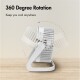 USB-Schreibtischventilator 15,24 cm 40 dB weiß