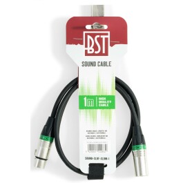 Hochwertiges Audiokabel BST SOUND-XLRM-XLRF-1 1m XLR...