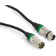 Hochwertiges Audiokabel BST SOUND-XLRM-XLRF-1 1m XLR Stecker u. Buchse