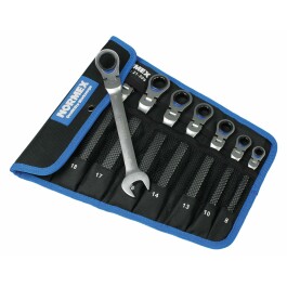 Gelenk-Ratschen-Ringmaulschlüssel-Satz SW 8-19mm...