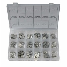 Aluminium-Unterlegscheiben 450-teilig