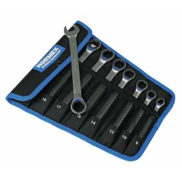Ratschen-Ringmaulschlüssel-Satz SW 8-19mm CR-V 8-teilig