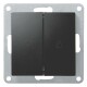 Jalousie-Taster McPower Flair Hoch und Runter 250V~/10A UP matt schwarz