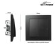 Jalousie-Taster McPower Flair Hoch und Runter 250V~/10A UP matt schwarz