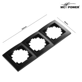 Rahmen McPower Flair 3-fach matt schwarz