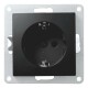 Schutzkontakt-Steckdose McPower Flair 250V~/16A UP Einsteckschutz matt schwarz