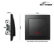 Schalter McPower Flair 250V~/10A UP matt schwarz mit Orientierungsleuchte