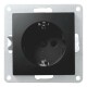 Schutzkontakt-Steckdose McPower Flair 250V~/16A Steckanschluss matt schwarz