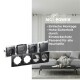Rahmen McPower Flair 4-fach matt schwarz