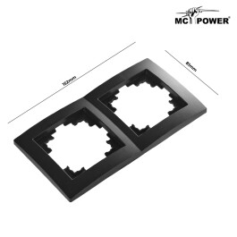 Rahmen McPower Flair 2-fach matt schwarz