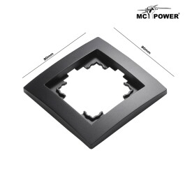 Rahmen McPower Flair 1-fach matt schwarz