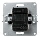 Serien-Schalter McPower Flair 2-fach 250V~/10A UP matt schwarz