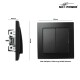 Serien-Schalter McPower Flair 2-fach 250V~/10A UP matt schwarz