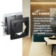 Serien-Schalter McPower Flair 2-fach 250V~/10A UP matt schwarz