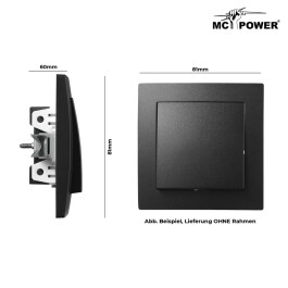 Taster McPower Flair 250V~/10A UP matt schwarz