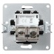 Netzwerk-Dose McPower Flair CAT6A UP matt schwarz vollgeschirmt