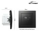 USB-Ladedose McPower Flair 2-fach 3,4A matt schwarz