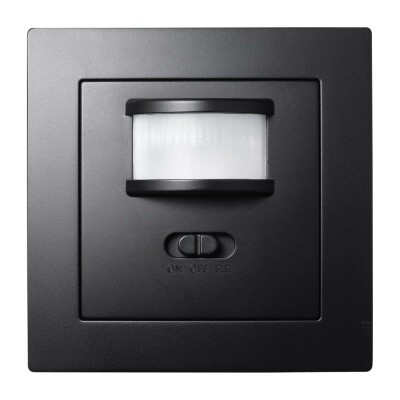Unterputz IR Bewegungsmelder McPower Flair 160° 750W ,LED geeignet matt schwarz