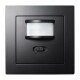 Unterputz IR Bewegungsmelder McPower Flair 160° 750W ,LED geeignet matt schwarz