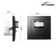 Unterputz IR Bewegungsmelder McPower Flair 160° 750W ,LED geeignet matt schwarz
