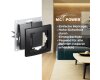 Wechselschalter McPower Flair 2-fach 250V~/10A UP matt schwarz