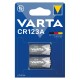Batterie Lithium VARTA CR123A 3V Photo Retail Blister (2-Pack)
