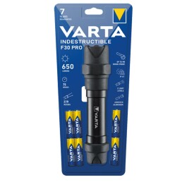 LED Taschenlampe Indestructible VARTA 650lm inkl. 6x...