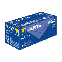 Knopfzelle Silberoxid - Uhrenbatterie VARTA V357 SR44...