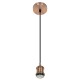 Hängeleuchte mit Metall Fassung E27 Ø 50mm bronze