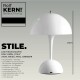 LED-Tischleuchte ROLF KERN „Stil“ 24cm weiß Akku dimmbar