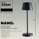 LED-Tischleuchte ROLF KERN „Club Nano“ 21cm schwarz Akku dimmbar