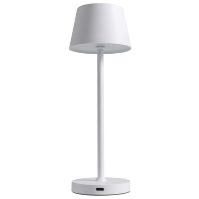 LED-Tischleuchte ROLF KERN „Club Nano“ 21cm weiß Akku dimmbar
