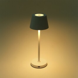 LED-Tischleuchte ROLF KERN „Club Nano“ 21cm weiß Akku dimmbar