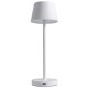LED-Tischleuchte ROLF KERN „Club Nano“ 21cm weiß Akku dimmbar