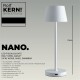 LED-Tischleuchte ROLF KERN „Club Nano“ 21cm weiß Akku dimmbar