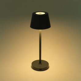 LED-Tischleuchte ROLF KERN „Club Nano“ 21cm Basaltgrau Akku dimmbar