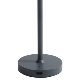 LED-Tischleuchte ROLF KERN „Club Nano“ 21cm Basaltgrau Akku dimmbar