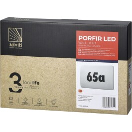 LED Leuchte mit Hausnummer PORFIR LED 12W 950lm IP65...