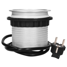 Tisch-Einbausteckdose Ø10cm 4 fach 2 USB 2,4A...