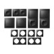 Schalter und Steckdosen Set McPower Flair Standard matt schwarz 20-teilig